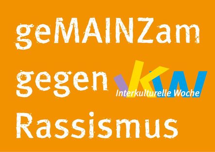 Das Bild zeigt das Motto der Interkulturellen Woche Mainz