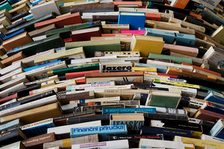 Das Bild zeigt einen Bücherstapel