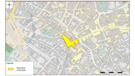 Grafik Glasverbotszone Donnerstag 12.02.2026