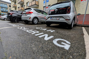 Carsharing-Station von book-n-drive © Landeshauptstadt Mainz