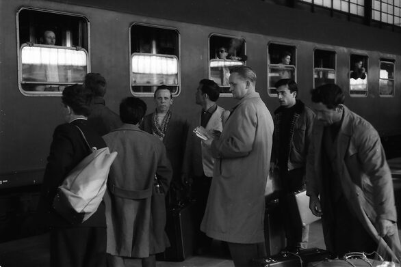 Gastarbeiter kommen in Mainz an (1961)