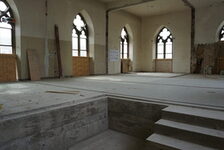 Bildergalerie Gutenberg-Museum Interim Die Baustelle im Kirchenschiff Die Baustelle im Kirchenschiff