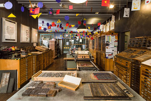 Blick in den Druckladen des Gutenberg-Museums. © Gutenberg-Museum, Mainz, Foto: Carsten Costard